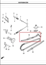 Guia Tensor Caden 125J4 AKT - Imagen 2