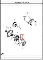 Resorte Clutch Arranque 125J4 AKT - Imagen 2