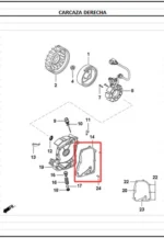 Empaque Carcasa Volante 125J4 AKT - Imagen 2