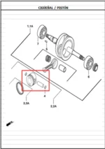 Kit Piston 0.25 125J4 AKT - Imagen 3
