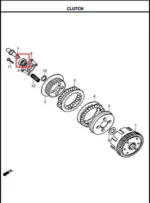 Balinera Akt Original 16003 Clutch Nkd/Cr5/Ttr/Cr4/Ne/Xm AKT - Imagen 2