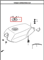 Tapa Tanque Gasolina  125Sl AKT - Imagen 2