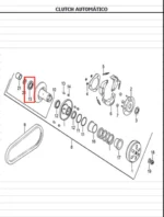 Balinera Akt Original 6902 Clutch Scr/Sc-Pro/J5/J4 AKT - Imagen 2