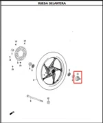 Sensor Velocimetro R3 AKT - Imagen 2