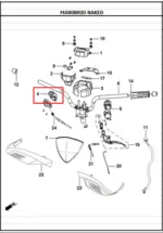 Comando Derecho Naked 125J4 AKT - Imagen 2