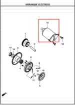 Motor Arranque 125J4/Sc AKT - Imagen 2