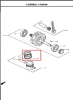 Kit Anillos Std 125Cgr AKT - Imagen 2