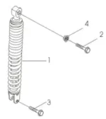 Amortiguador 125 Mawi AKT - Imagen 2