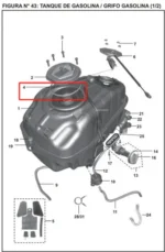 ANTIVIBRANTE TAPA TANQ GASOL BAJAJ - Imagen 2