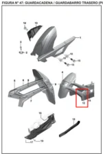 BAJ BUJE SOPORTE GUARDAFANGO BAJAJ - Imagen 2