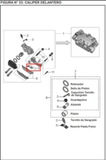 CHAPETA PASTA FRENO BAJAJ - Imagen 2