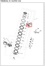 BASE RESORTES CANASTA DE CLUTCH BAJAJ - Imagen 2