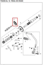 PINON CRANK BAJAJ - Imagen 2